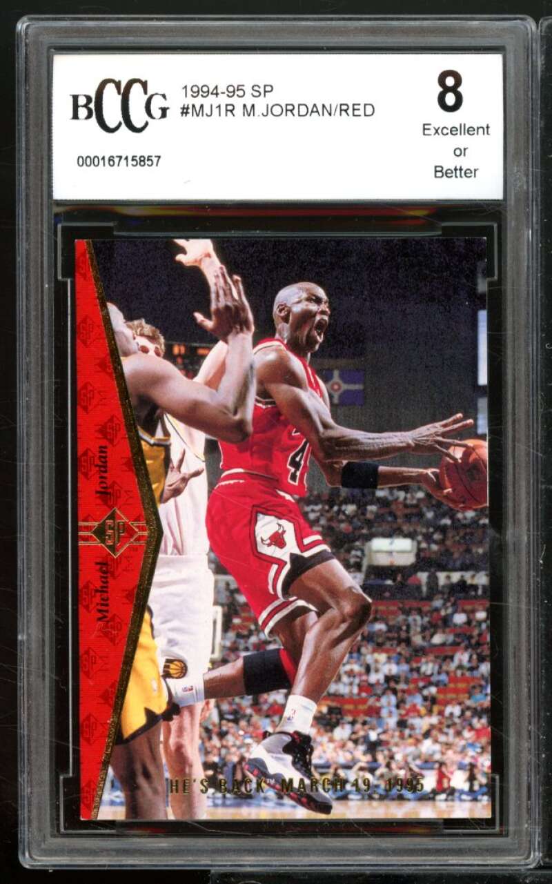 Michael Jordan Card 1994-95 SP #MJ1R BGS BCCG 8 Image 1