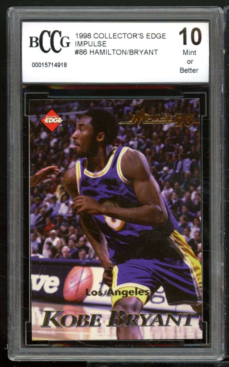 Richard Hamilton/Kobe Bryant 1998-99 Collector's Edge Impulse #86 BGS BCCG 10 Image 1