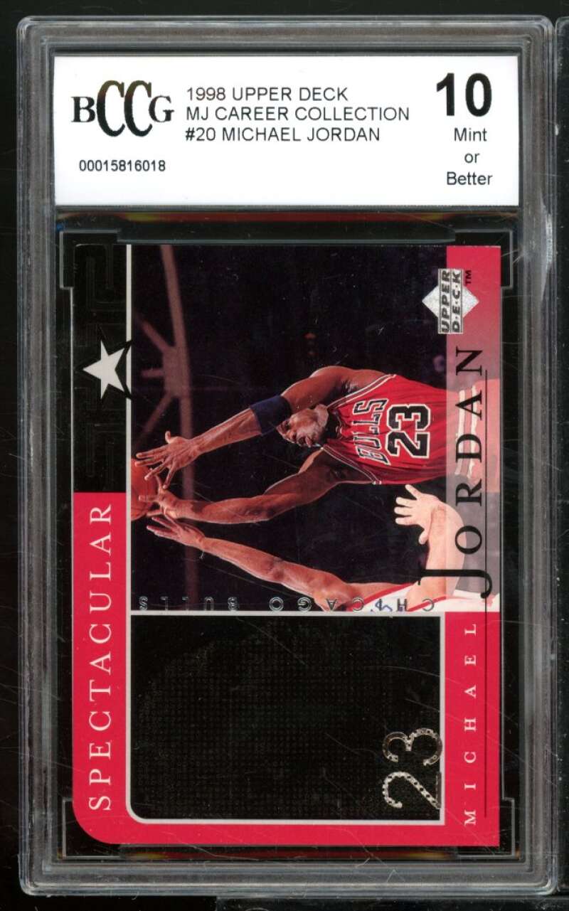 Michael Jordan Card 1998-99 Upper Deck MJ Career Collection #20 BGS BCCG 10 Image 1