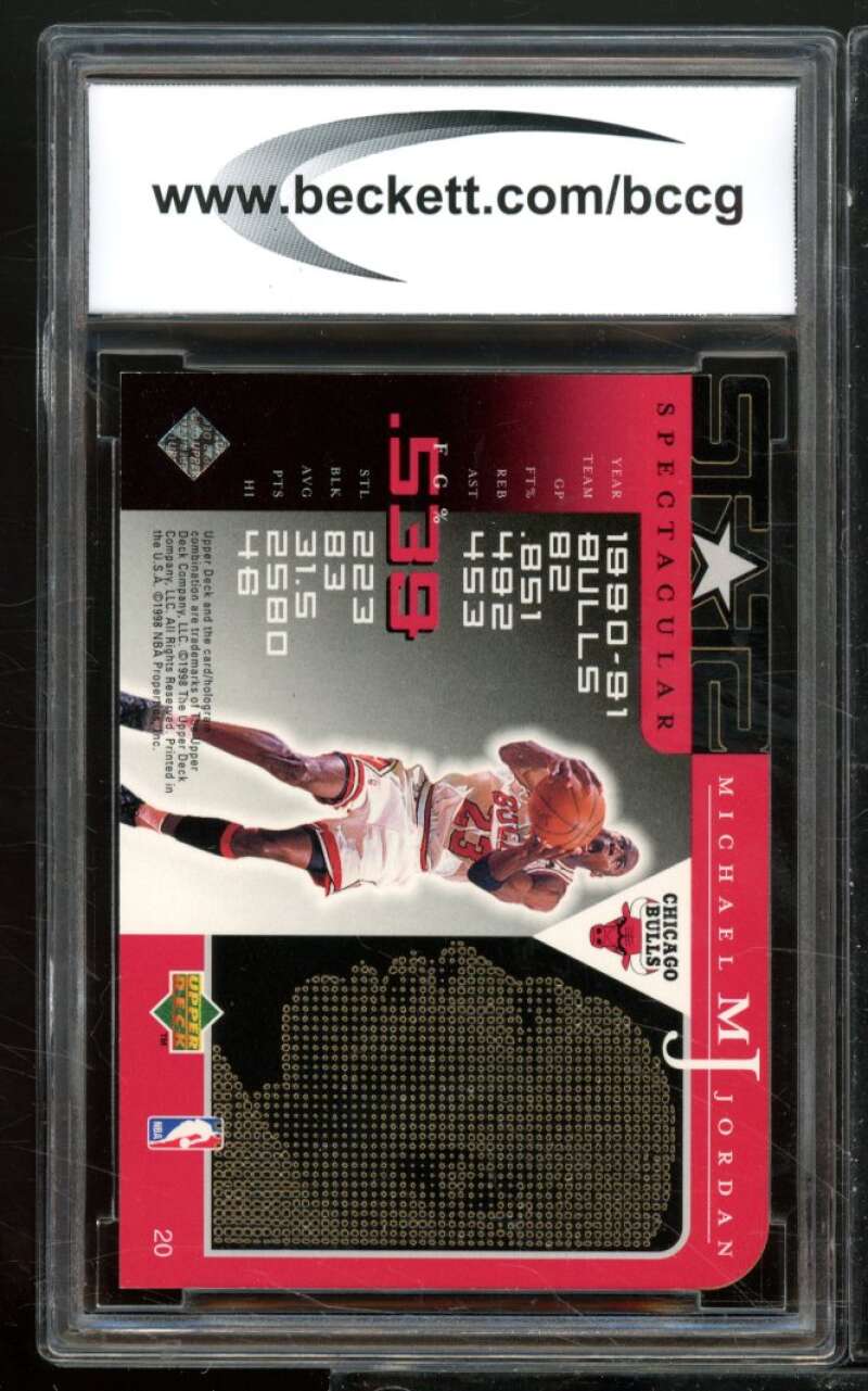 Michael Jordan Card 1998-99 Upper Deck MJ Career Collection #20 BGS BCCG 10 Image 2