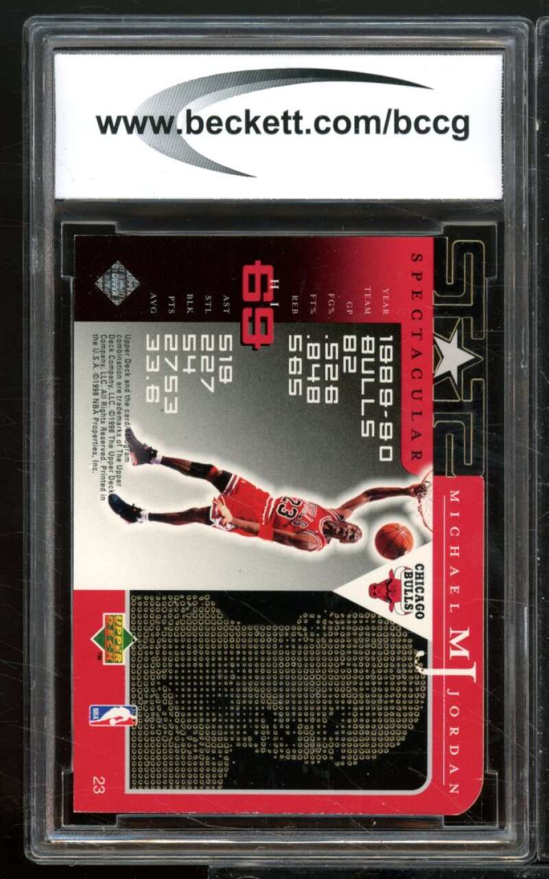 Michael Jordan Card 1998-99 Upper Deck MJ Career Collection #23 BGS BCCG 10 Image 2