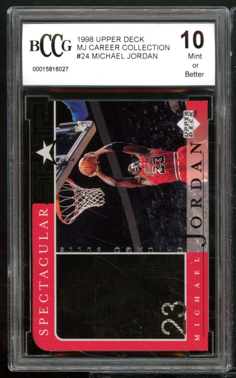 Michael Jordan Card 1998-99 Upper Deck MJ Career Collection #24 BGS BCCG 10 Image 1