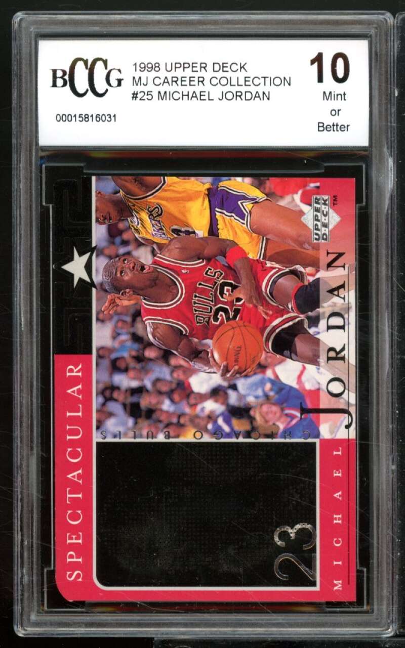 Michael Jordan Card 1998-99 Upper Deck MJ Career Collection #25 BGS BCCG 10 Image 1