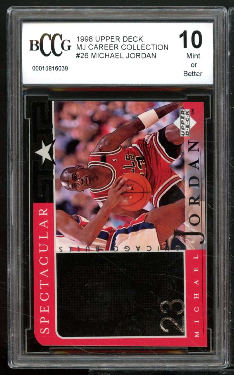 Michael Jordan Card 1998-99 Upper Deck MJ Career Collection #26 BGS BCCG 10 Image 1