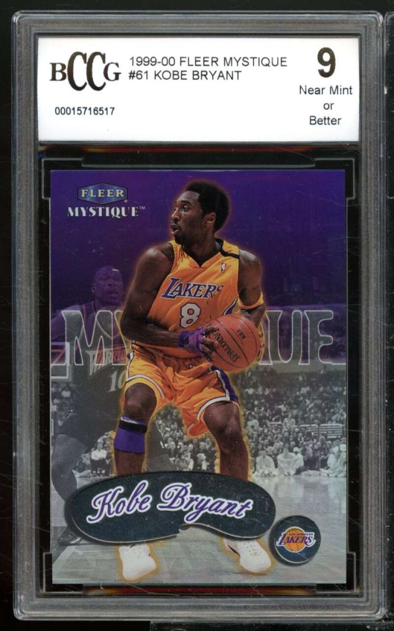 Kobe Bryant Card 1999-00 Fleer Mystique #61 BGS BCCG 9 Image 1