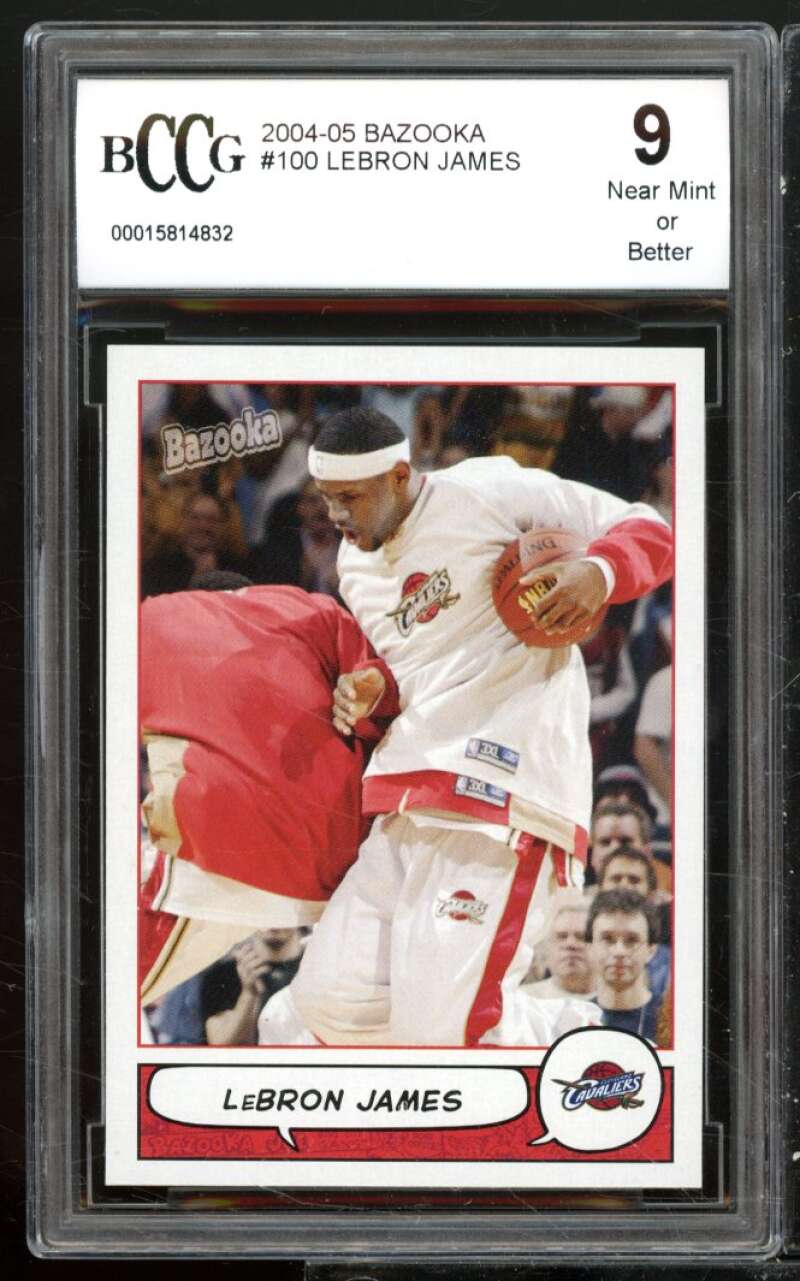 LeBron James Card 2004-05 Bazooka #100 BGS BCCG 9 Image 1