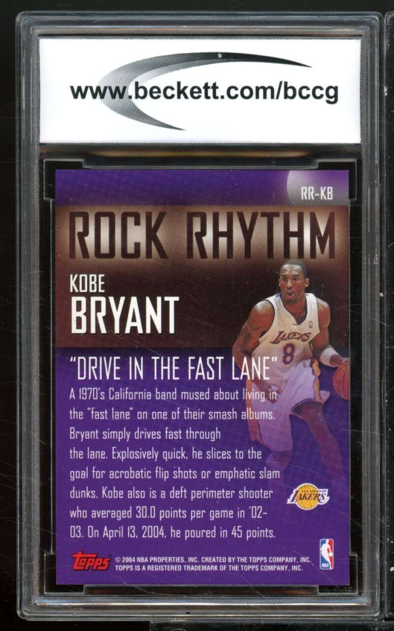 Kobe Bryant Card 2004-05 Topps Rock Rhythm #KB BGS BCCG 10 Image 2