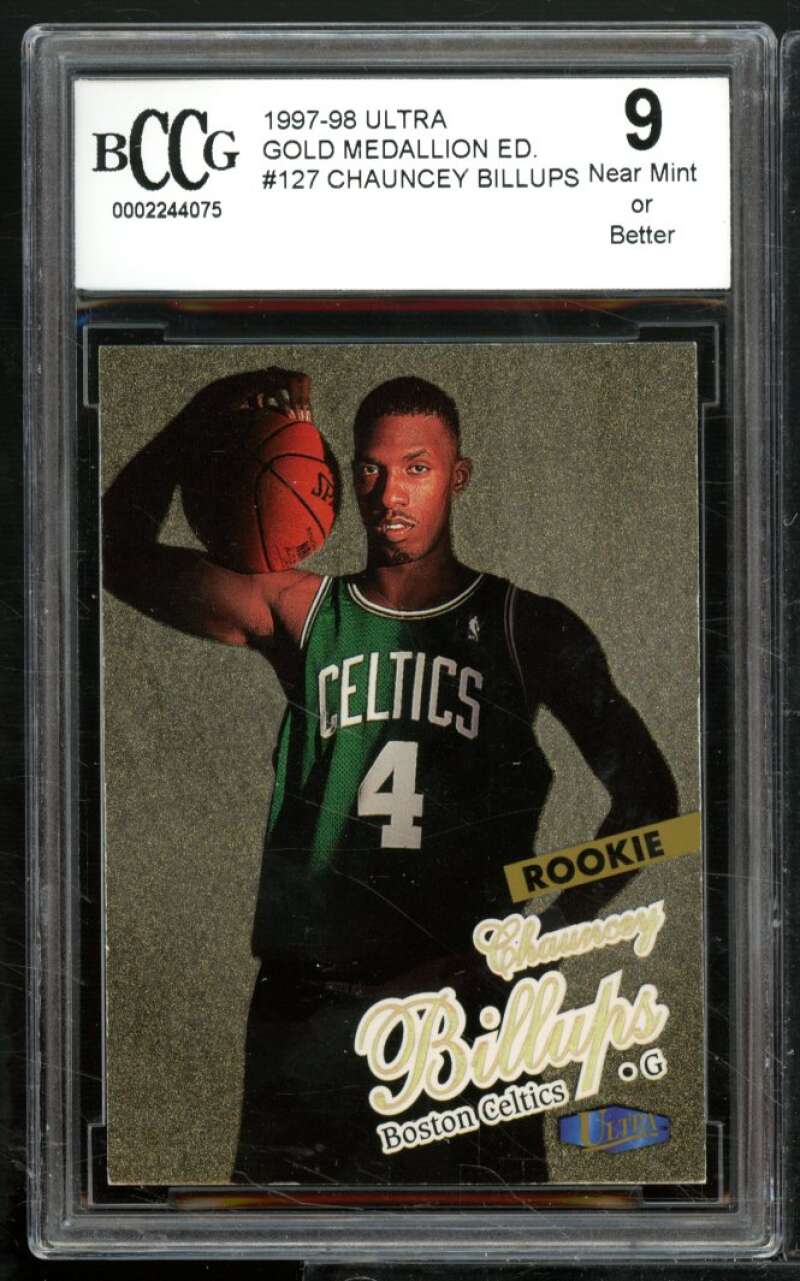 Chauncey Billups Rookie 1997-98 Ultra Gold Medallion Edition #127 BGS BCCG 9 Image 1