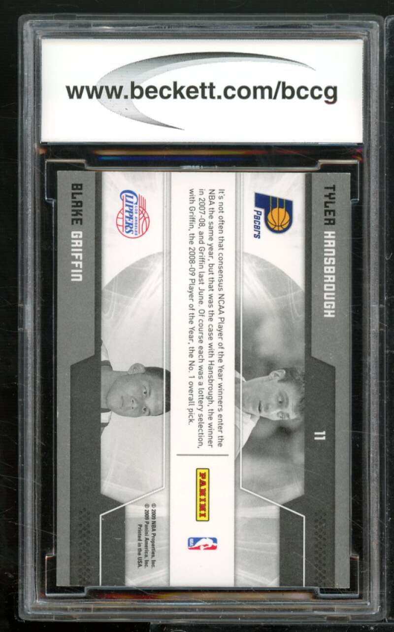 Blake Griffin Rookie 2009-10 Donruss Elite Passing Torch Green #11 BGS BCCG 10 Image 2