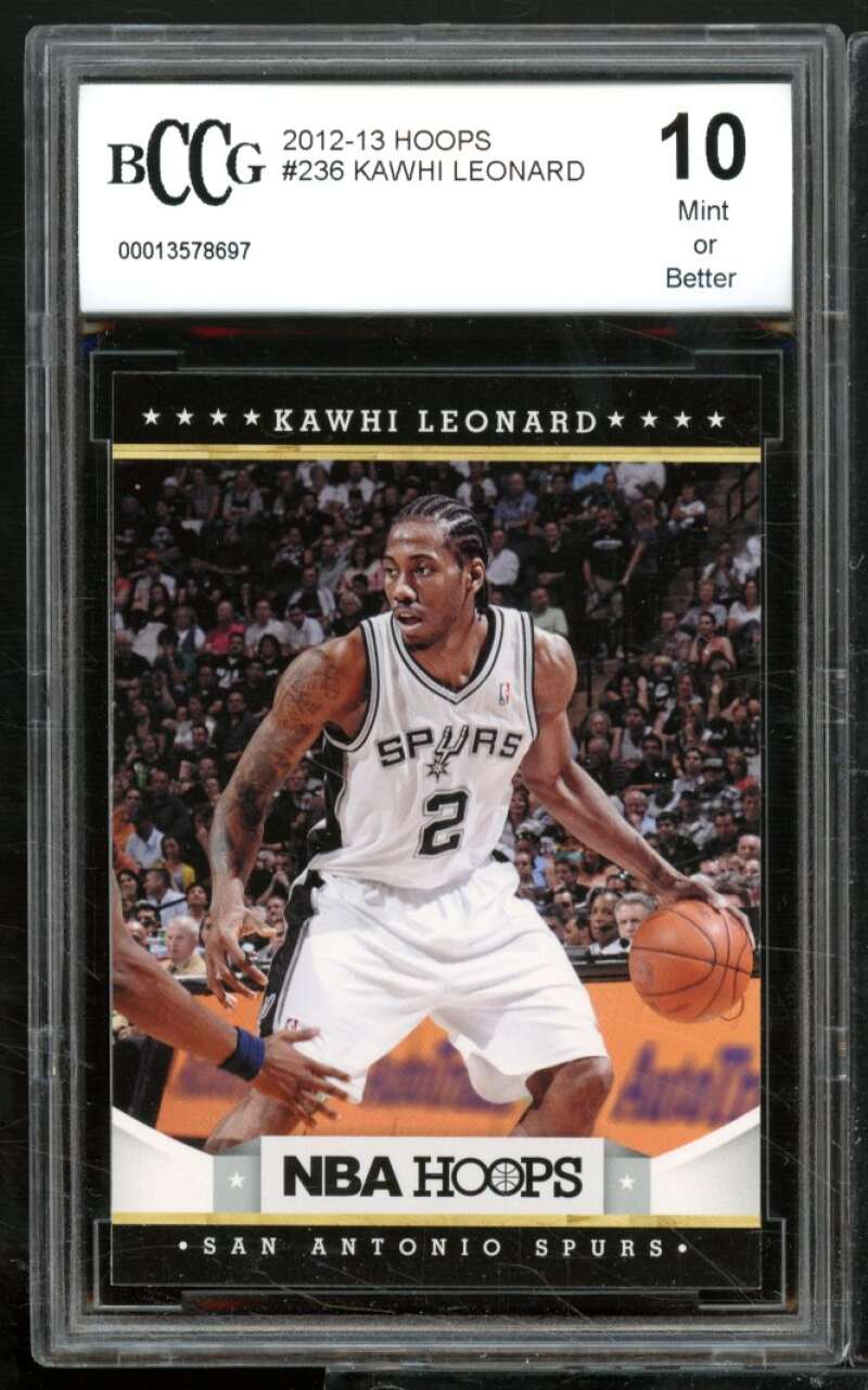 Kawhi Leonard Rookie Card 2012-13 Hoops #236 BGS BCCG 10 Image 1