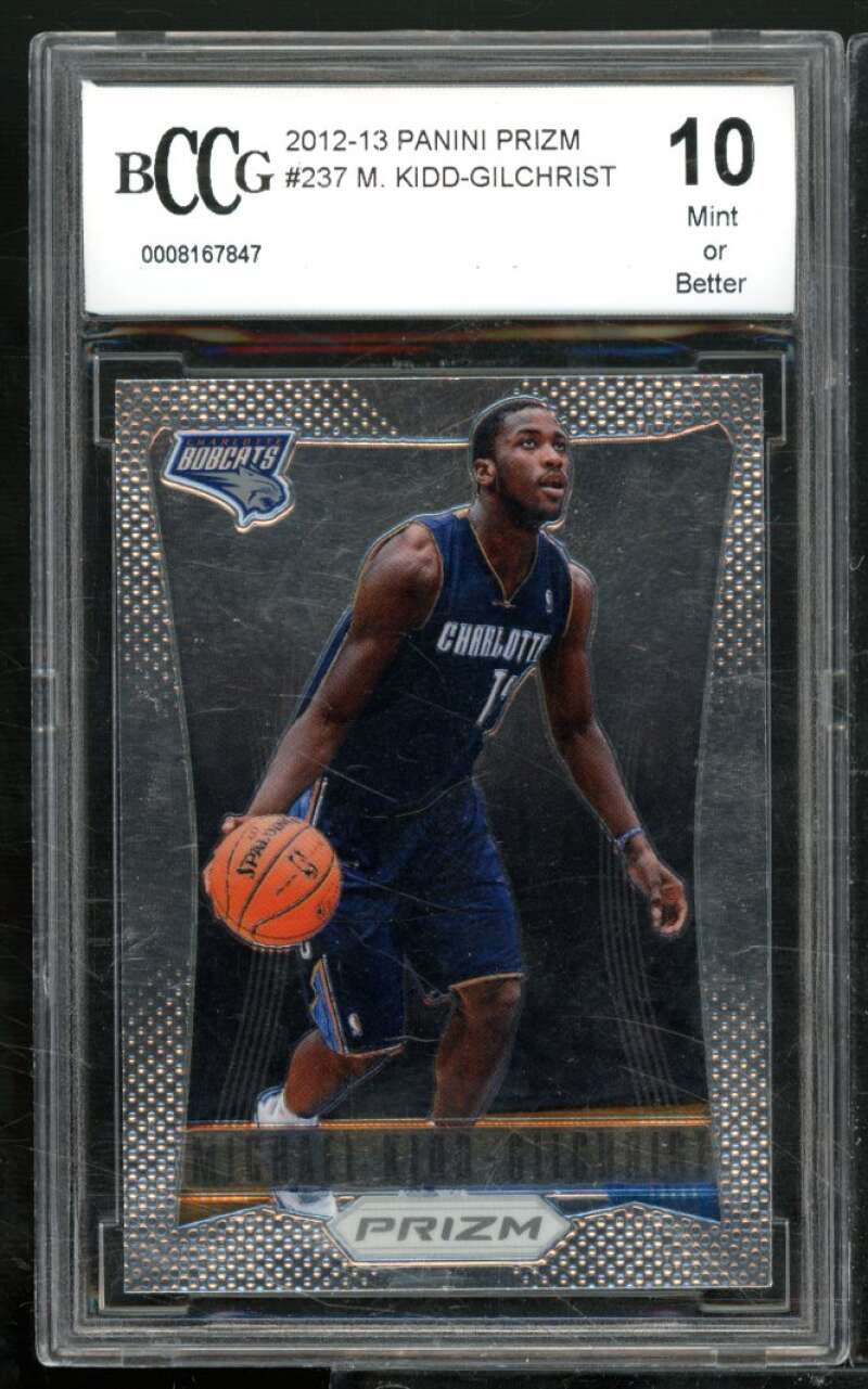 Michael Kidd-Gilchrist Rookie Card 2012-13 Panini Prizm #237 BGS BCCG 10 Image 1