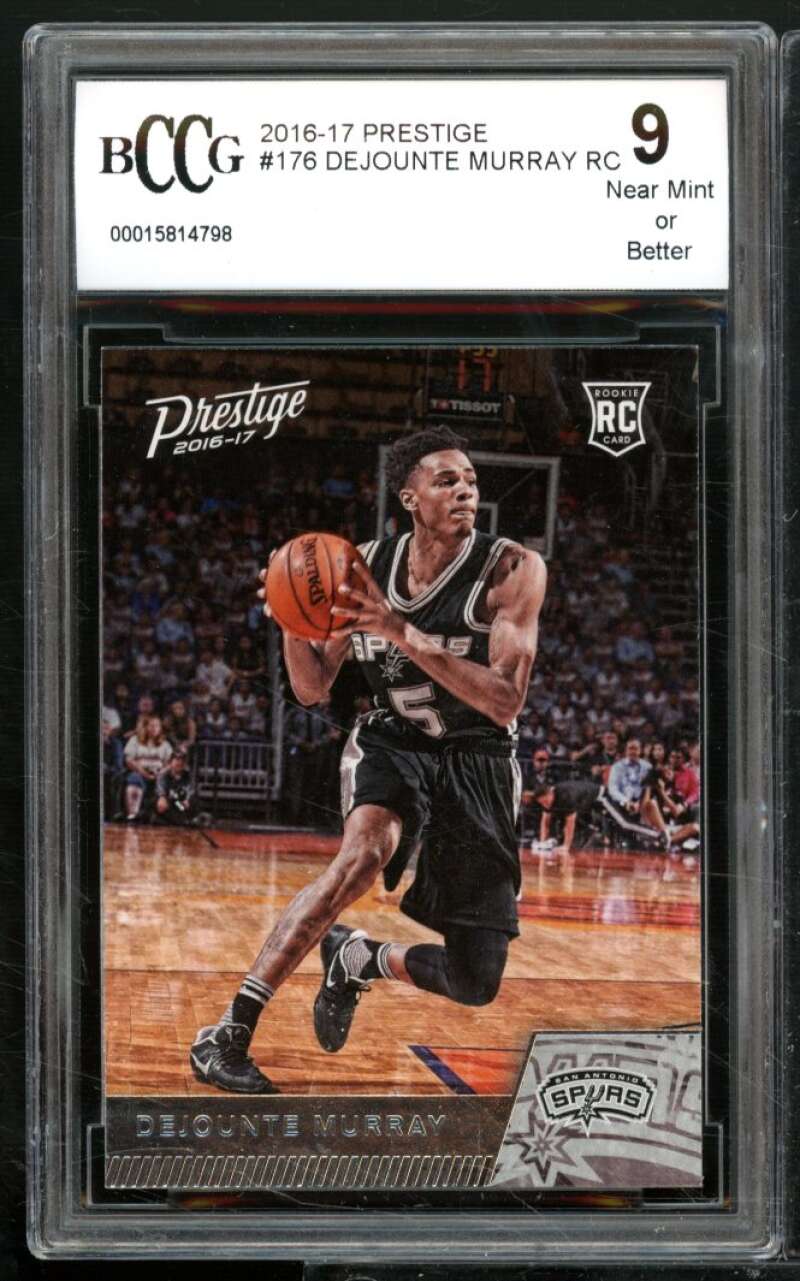 Dejounte Murray Rookie Card 2016-17 Prestige #176 BGS BCCG 9 Image 1