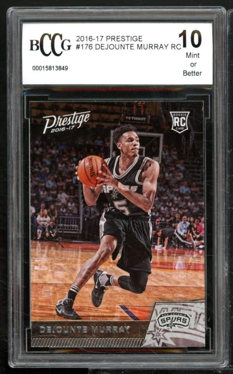 Dejounte Murray Rookie Card 2016-17 Prestige #176 BGS BCCG 10 Image 1