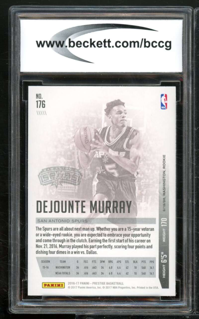 Dejounte Murray Rookie Card 2016-17 Prestige #176 BGS BCCG 10 Image 2