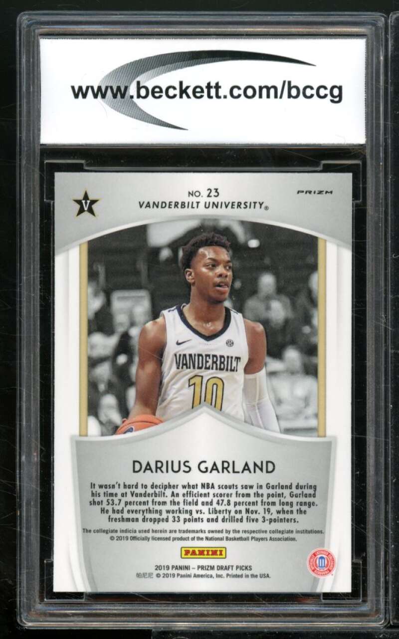 Darius Garland Rookie 2019-20 Panini Prizm DP Prizms Silver #23 BGS BCCG 10 Image 2