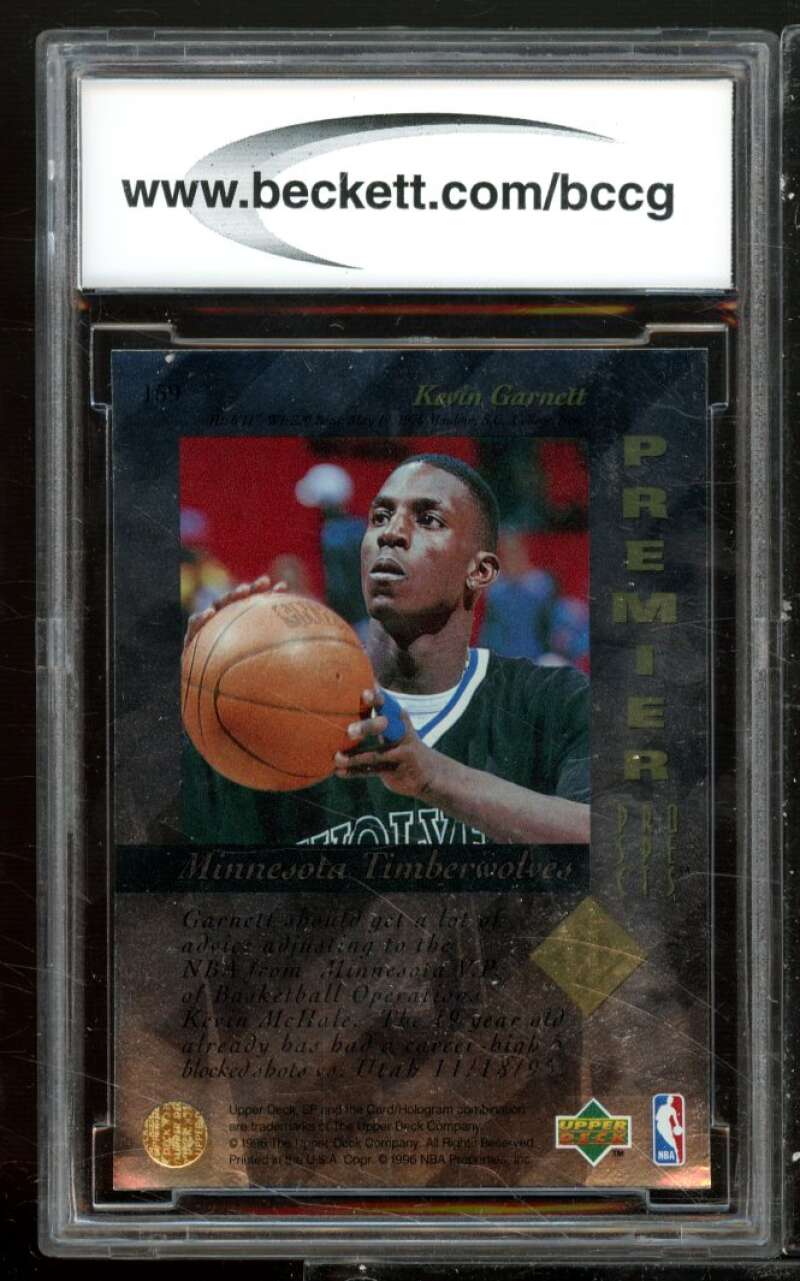 Kevin Garnett Rookie Card 1995-96 SP #159 BGS BCCG 9 Image 2