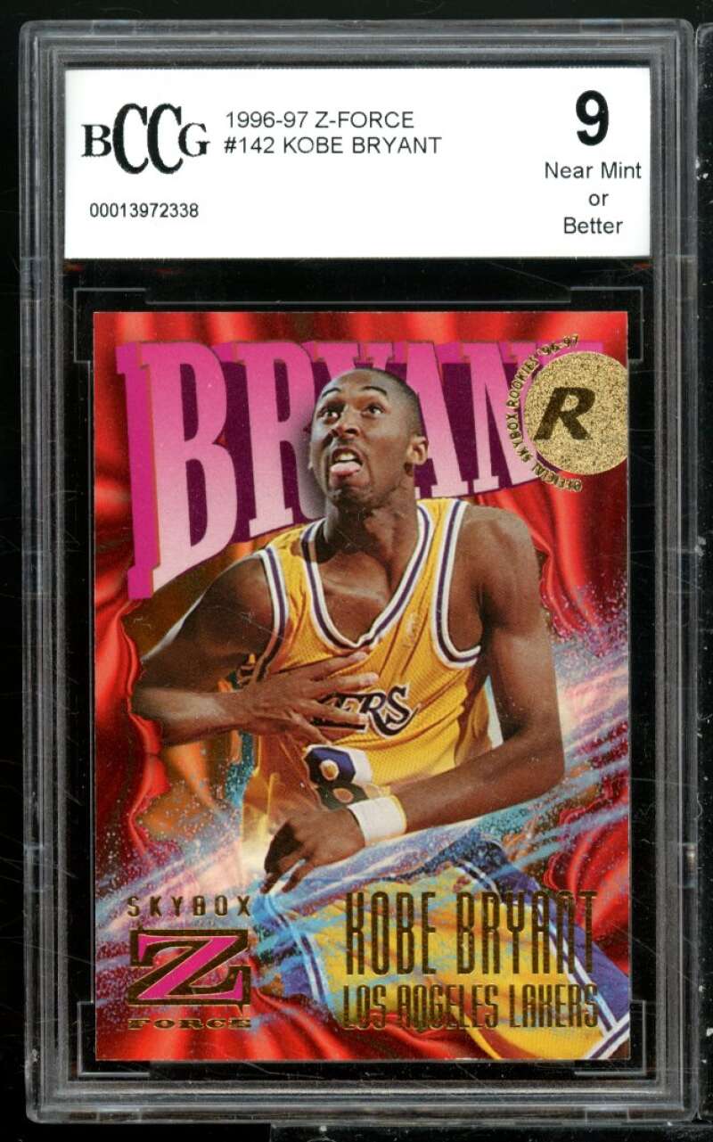 Kobe Bryant Rookie Card 1996-97 Z-Force #142 BGS BCCG 9 Image 1