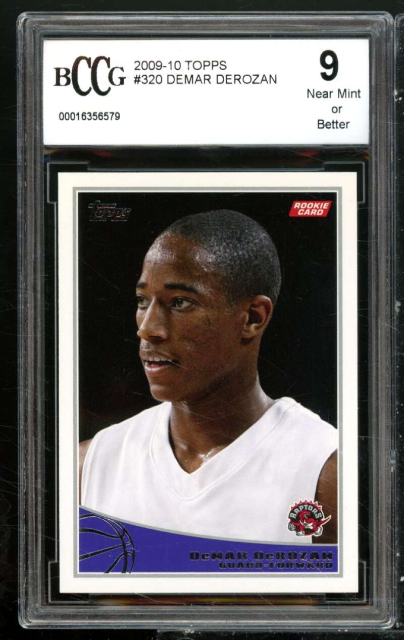 DeMar DeRozan Rookie Card 2009-10 Topps #320 BGS BCCG 9 Image 1