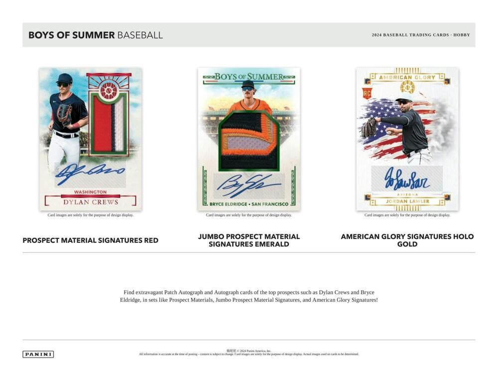 2024 Panini Boys of Summer Baseball Hobby Box Image 3