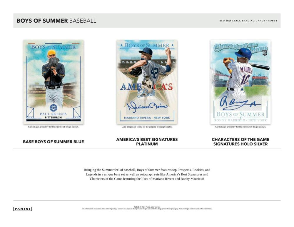 2024 Panini Boys of Summer Baseball Hobby Box Image 4