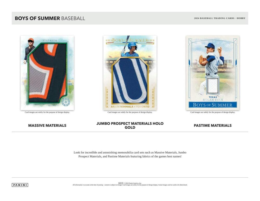 2024 Panini Boys of Summer Baseball Hobby Box Image 5