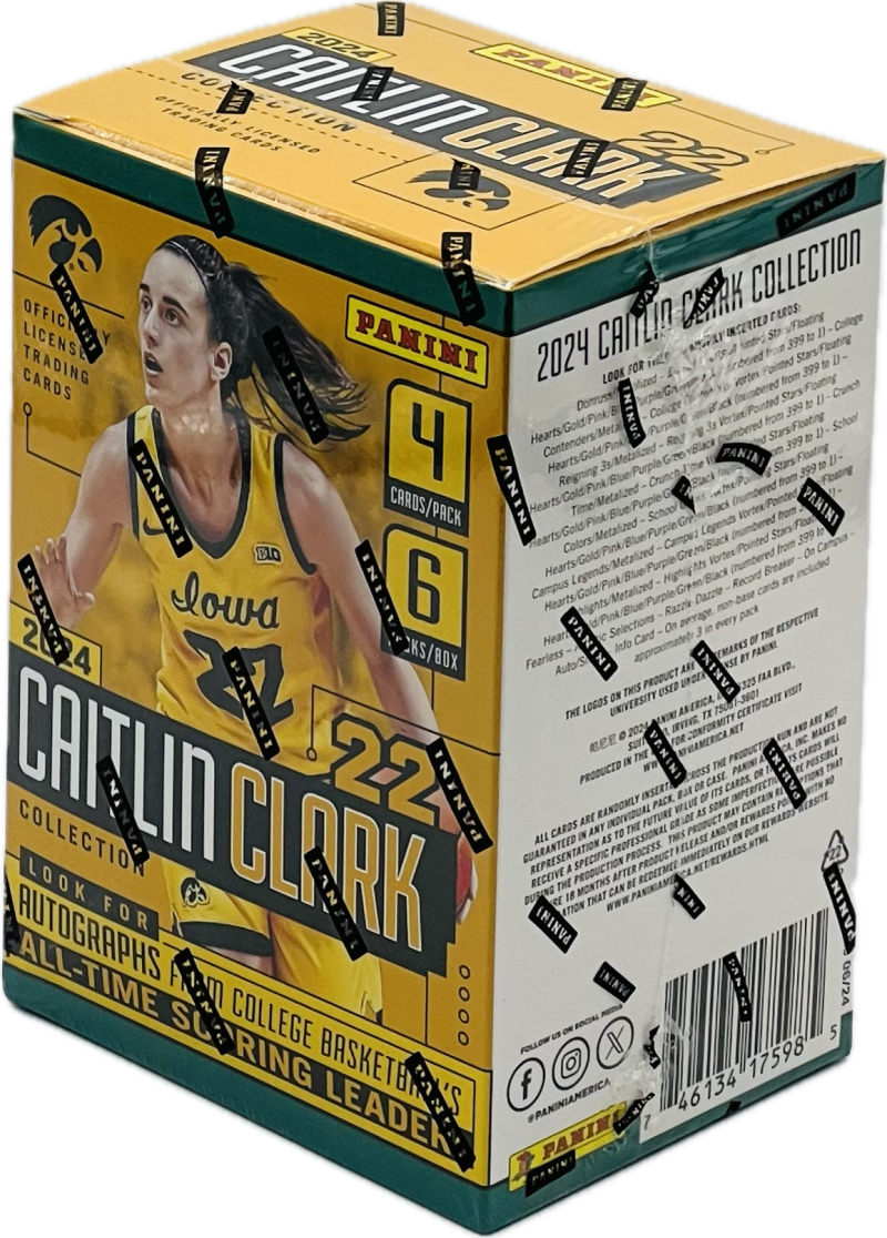 2024 Panini Caitlin Clark Basketball Blaster Box  Metalized Parallels Image 2