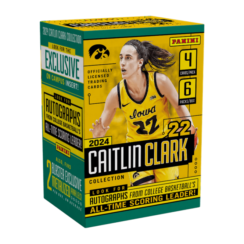 2024 Panini Caitlin Clark Basketball Blaster Box  Metalized Parallels Image 1