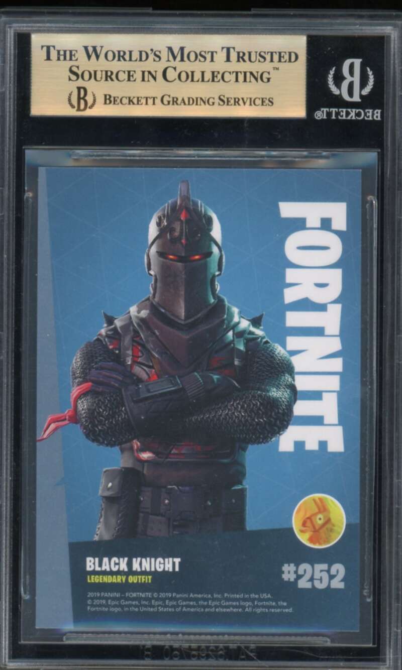 Black Knight Card 2019 Fortnite Series 1 USA #252 BGS 9.5 Image 2