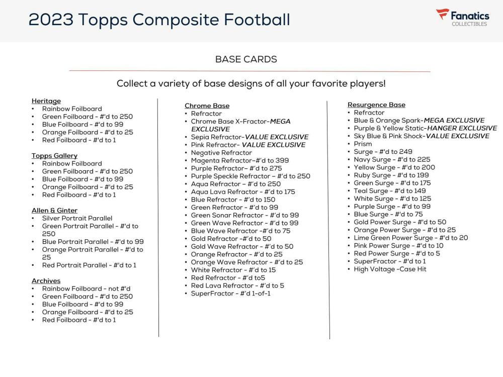 2023 Topps Composite Football 8-Pack Blaster Box Image 3