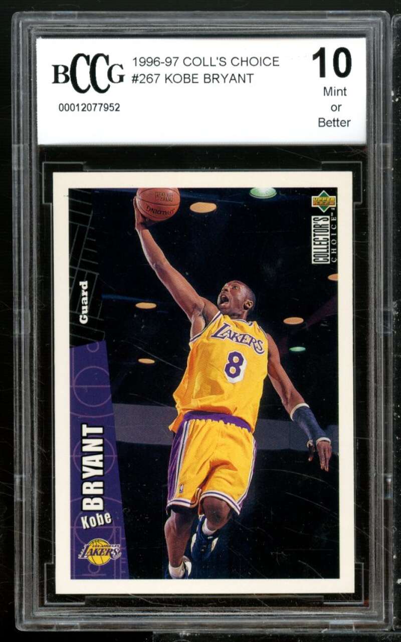 1996-97 Collector's Choice #267 Kobe Bryant Rookie Card Image 1