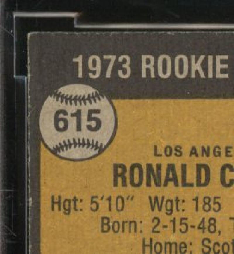 1973 Topps #615 Rookie Ron Cey / Mike Schmidt Rookie Card BGS BCCG 9 Near Mint+ Image 7