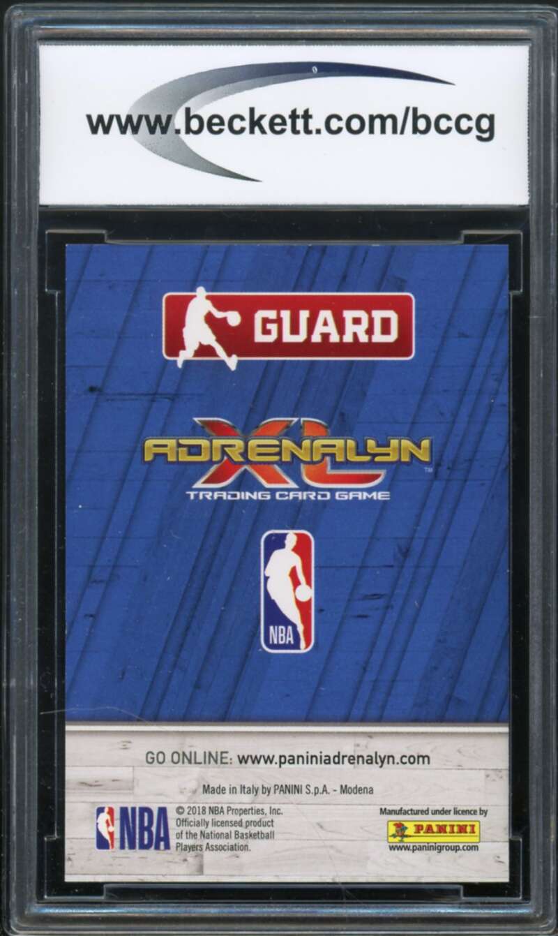 2018-19 Adrenalyn XL #C70 Luka Doncic Rookie Card BGS BCCG 10 Mint+ Image 2