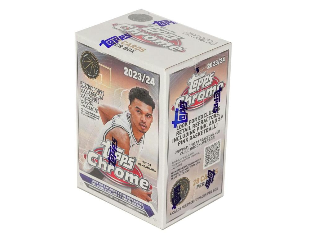 2023-24 Topps Chrome Basketball Blaster Box Image 2