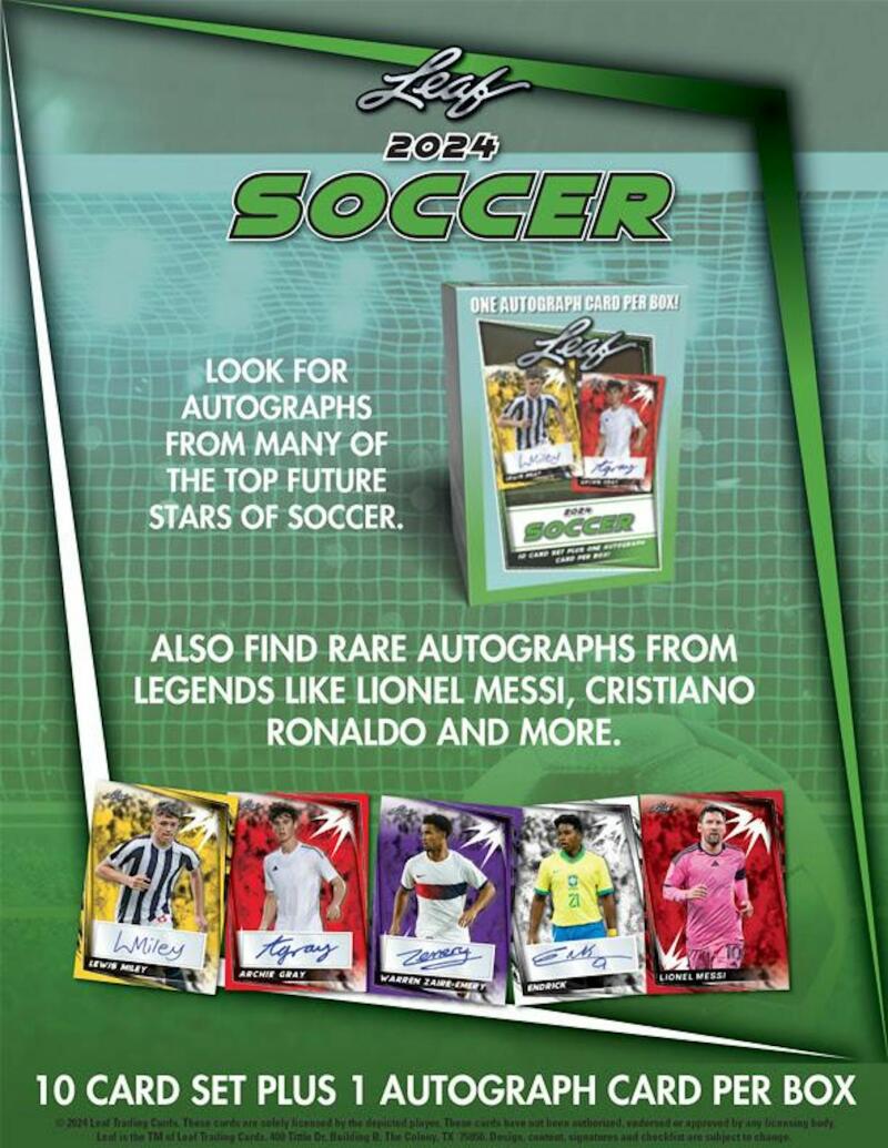 2024 Leaf Soccer Blaster Box Image 4