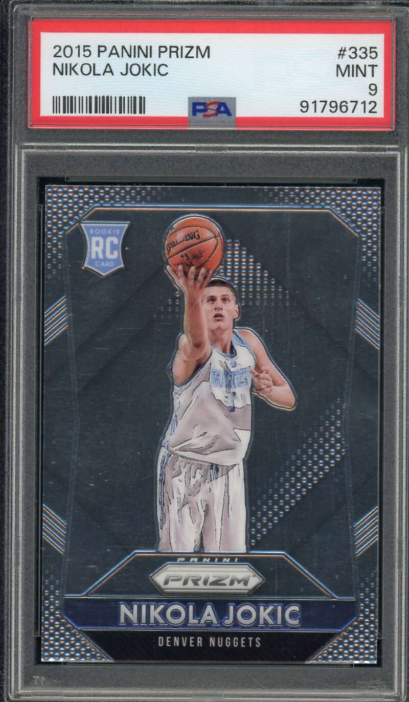 Nikola Jokic Rookie Card 2015-16 Panini Prizm #335 PSA 9 Image 1