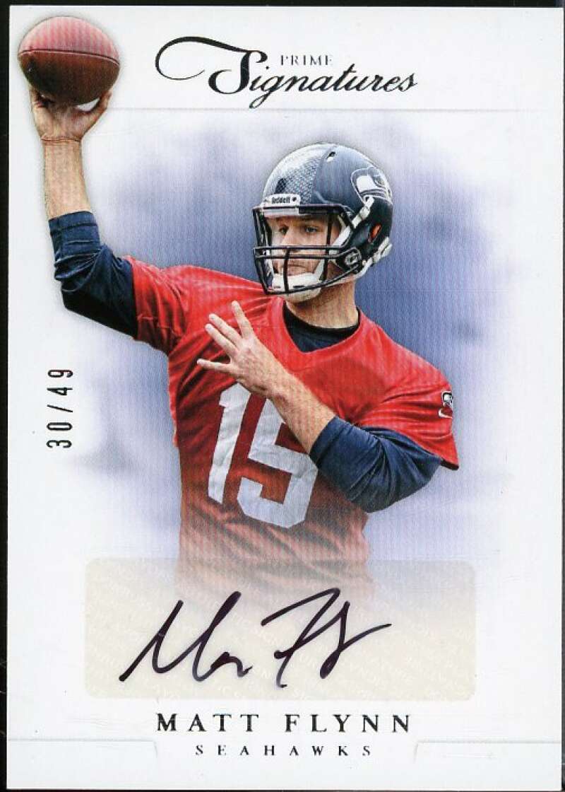 Matt Flynn Card 2012 Prime Signatures Autographs Silver #119  Image 1