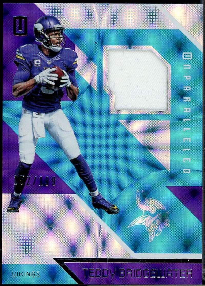 Teddy Bridgewater Card 2016 Panini Unparalleled Jerseys #29  Image 1