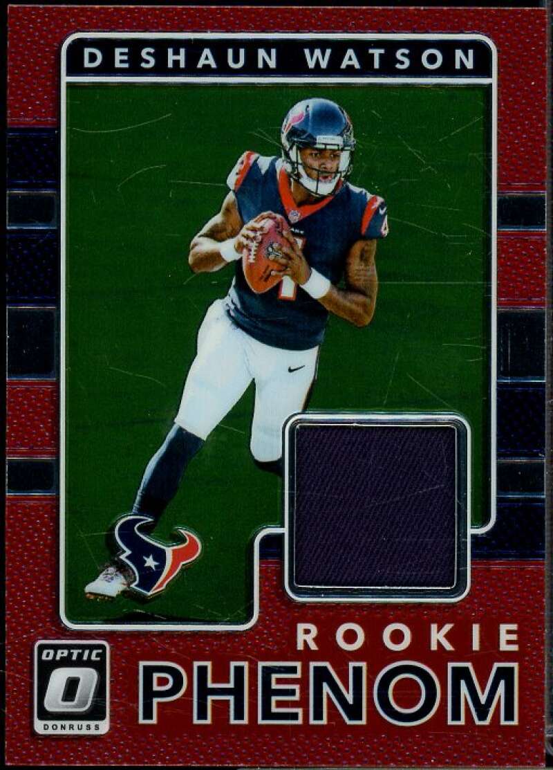 Deshaun Watson Rookie Card 2017 Donruss Optic Rookie Phenom Jerseys #8  Image 1