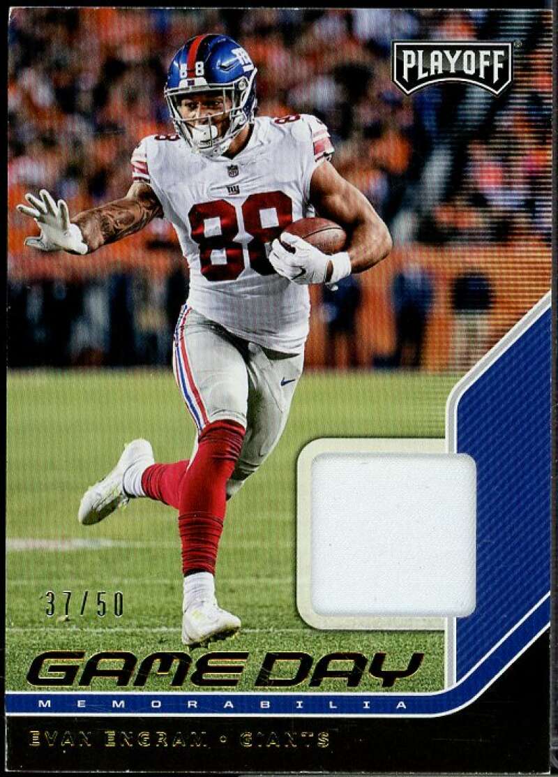 Evan Engram Card 2018 Playoff Game Day Memorabilia Prime #14  Image 1