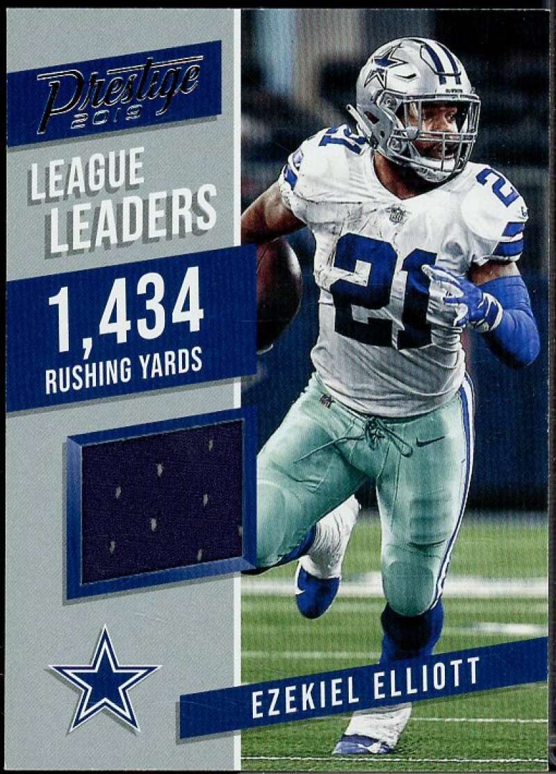 Ezekiel Elliott Card 2019 Prestige League Leaders Jerseys #15  Image 1