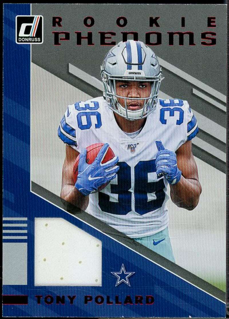 Tony Pollard Rookie Card 2019 Donruss Optic Rookie Phenoms Jerseys #RP37  Image 1