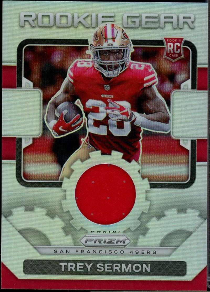 Trey Sermon Rookie Card 2021 Panini Prizm Rookie Gear #24  Image 1