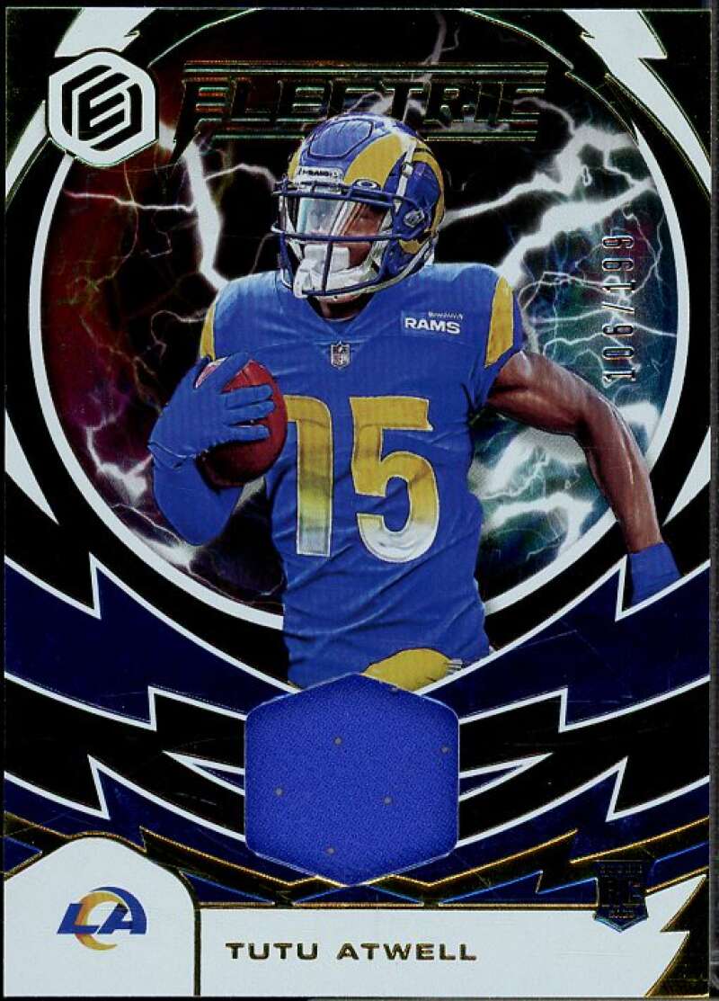 Tutu Atwell Rookie Card 2021 Panini Elements Electric Jerseys #19  Image 1