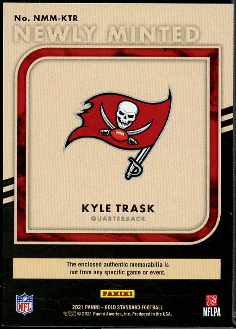 Kyle Trask Rookie Card 2021 Panini Gold Standard Newly Minted Memorabilia #7  Image 2