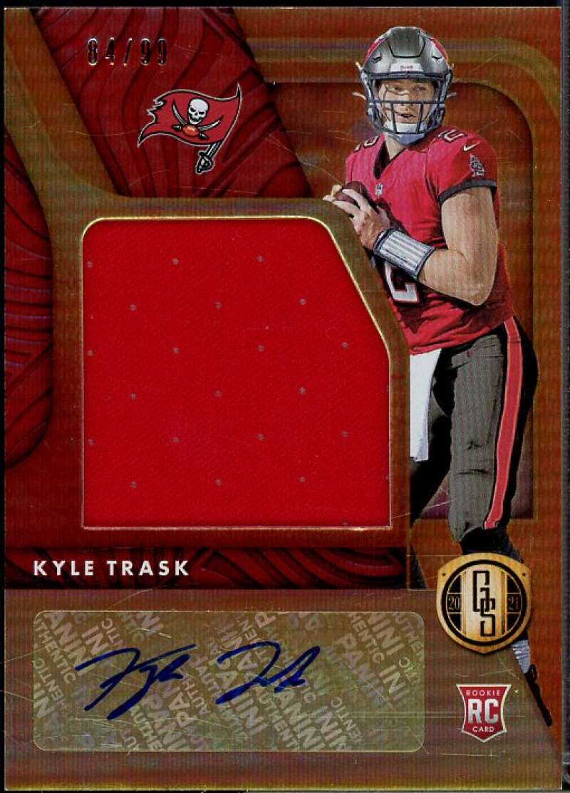 Kyle Trask Rookie 2021 Panini Gold Standard Rookie Jersey Autographs Jumbo #7  Image 1