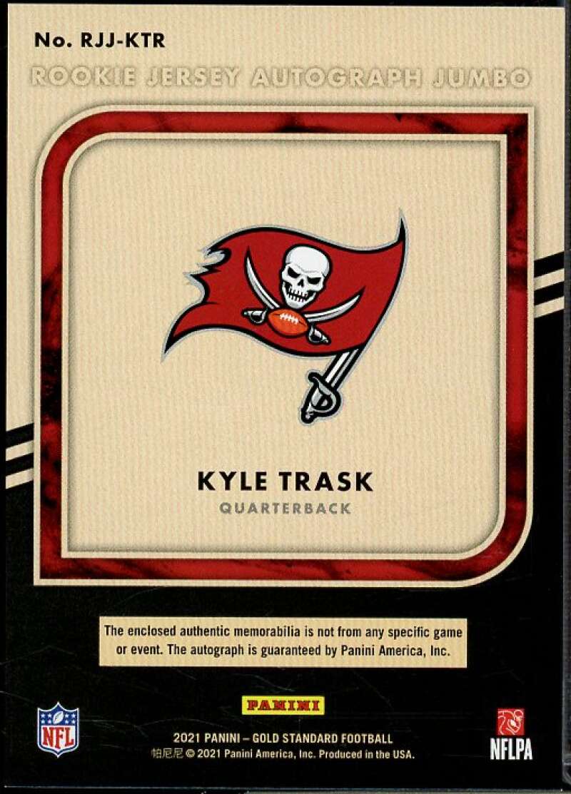 Kyle Trask Rookie 2021 Panini Gold Standard Rookie Jersey Autographs Jumbo #7  Image 2