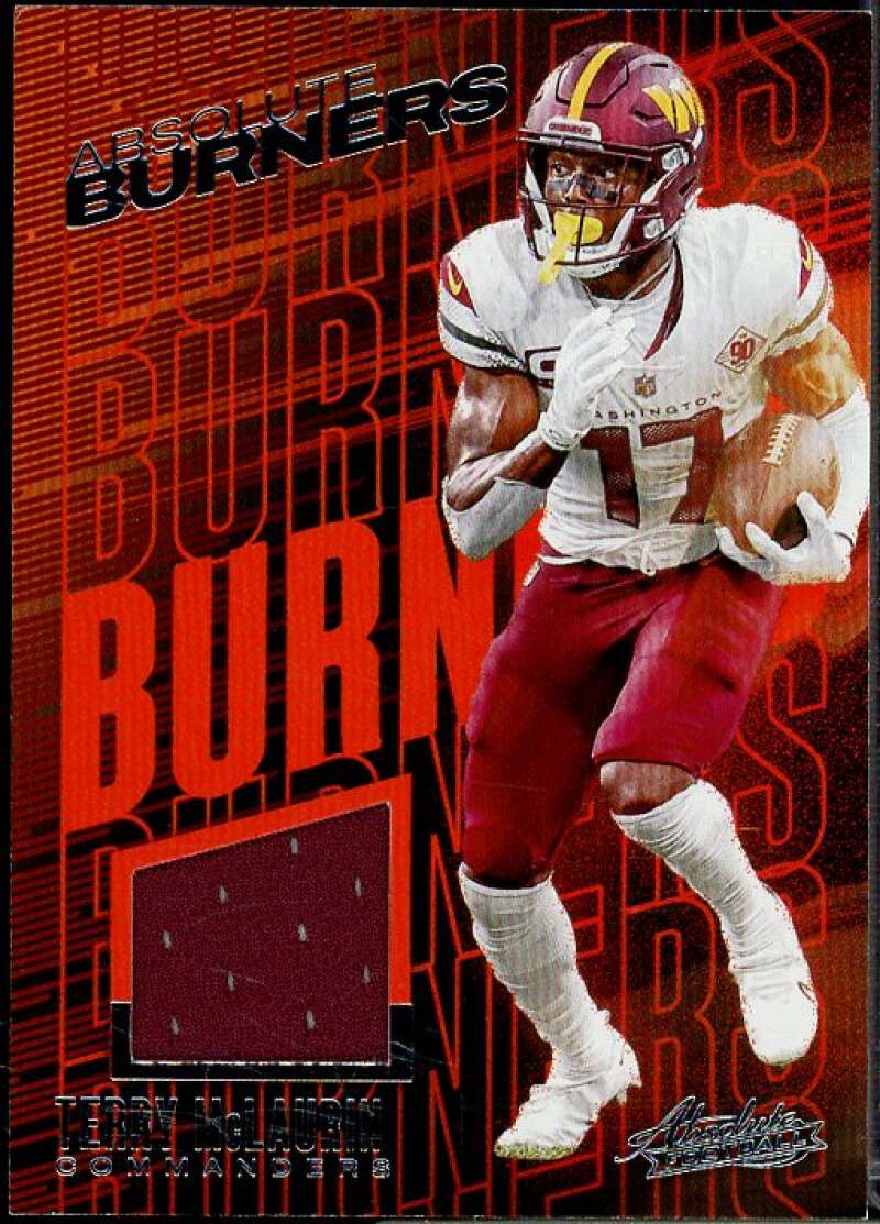 Terry McLaurin Card 2023 Absolute Absolute Burners Jerseys #10  Image 1