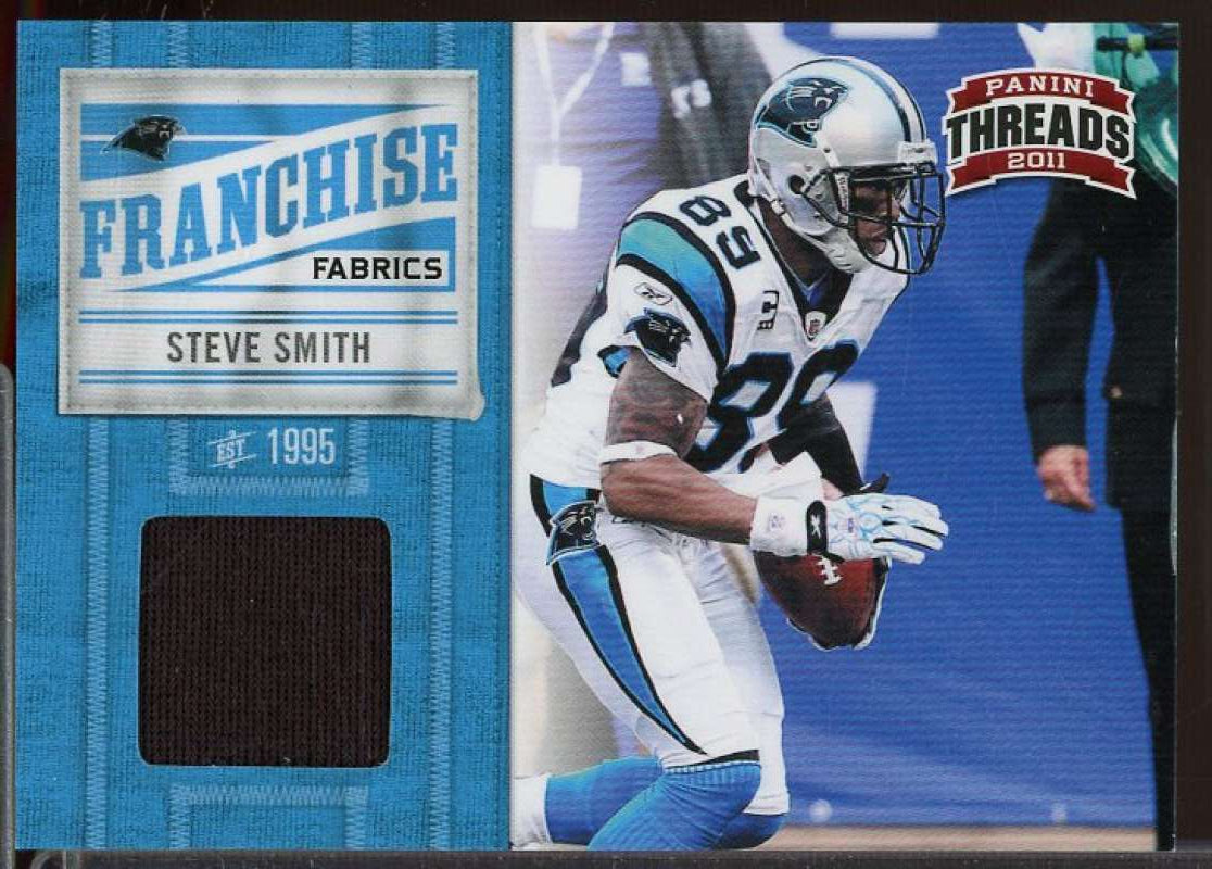 Steve Smith Card 2011 Panini Threads Franchise Fabrics #18  Image 1