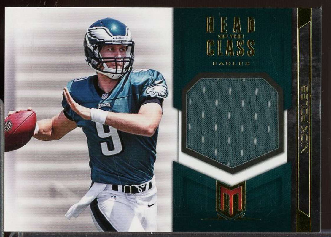 Nick Foles Rookie Card 2012 Momentum Head of the Class Materials #11  Image 1