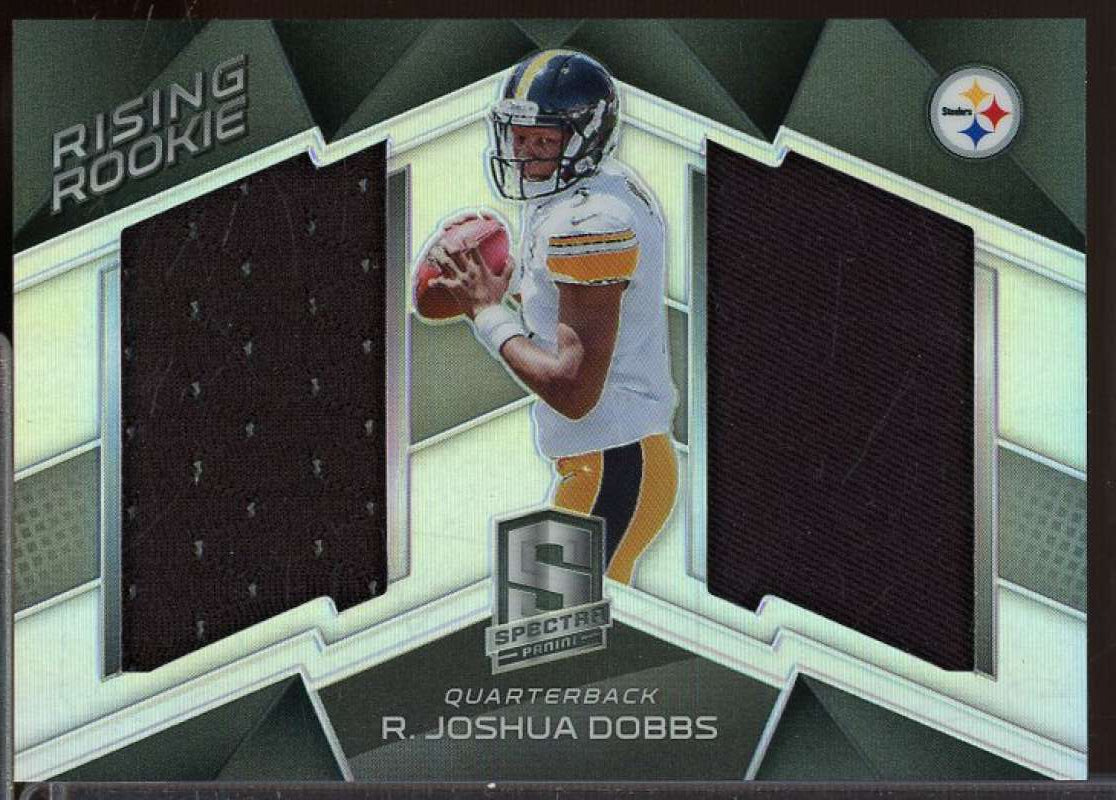 R. Joshua Dobbs Rookie Card 2017 Panini Spectra Rising Rookie Materials #8  Image 1